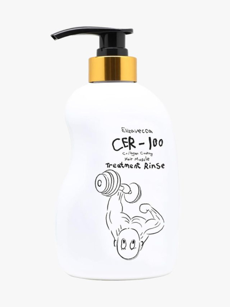 Elizavecca Collagen Coating Hair Treatment Rinse in branded component on a light gray background